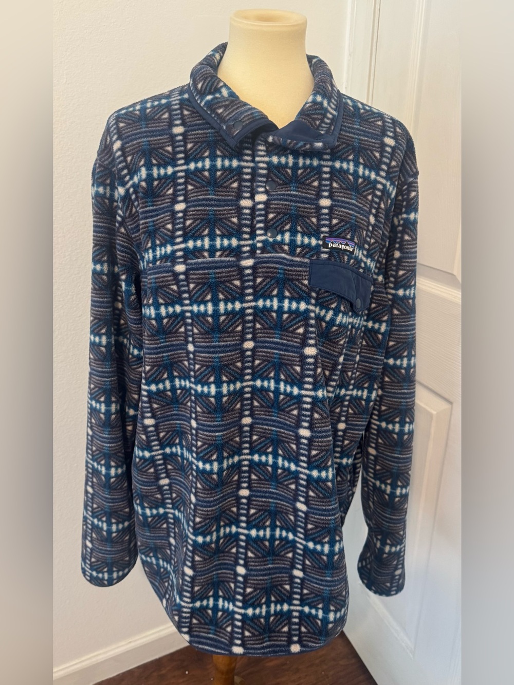 Patagonia Men's Lightweight Synchilla® Snap-T® Pullover Geometric Aztec XL